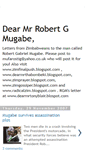 Mobile Screenshot of dearmrrobertmugabe.blogspot.com