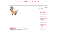 Desktop Screenshot of goatmilkformula.blogspot.com