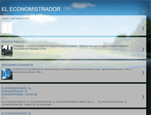 Tablet Screenshot of eleconomistrador.blogspot.com