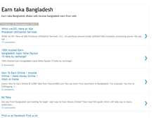 Tablet Screenshot of earntakabangladesh.blogspot.com
