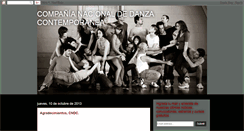 Desktop Screenshot of companianacionaldedanzacontemporanea.blogspot.com