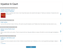 Tablet Screenshot of injusticeincourt.blogspot.com
