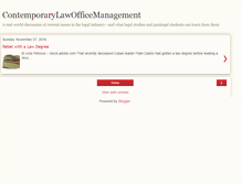 Tablet Screenshot of contemporarylawofficemanagement.blogspot.com