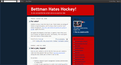 Desktop Screenshot of bettmanhateshockey.blogspot.com