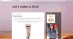 Desktop Screenshot of becoming-a-diva.blogspot.com