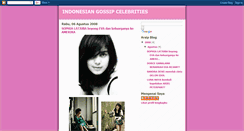 Desktop Screenshot of indonesiangossip.blogspot.com