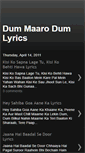 Mobile Screenshot of dummaarodumlyrics.blogspot.com