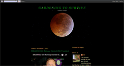 Desktop Screenshot of gardeningtosurvive.blogspot.com