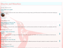 Tablet Screenshot of musclesandmunchies.blogspot.com