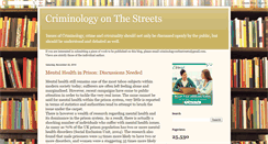 Desktop Screenshot of criminologyonthestreets.blogspot.com