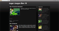 Desktop Screenshot of jugarjuegosben10.blogspot.com