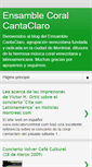 Mobile Screenshot of ensamblecoralcantaclaro.blogspot.com