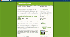 Desktop Screenshot of harkenthechange.blogspot.com