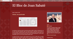 Desktop Screenshot of joan-sabate.blogspot.com