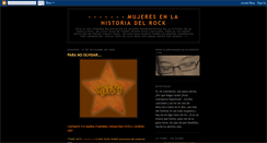 Desktop Screenshot of mujeresenlahistoriadelrock.blogspot.com