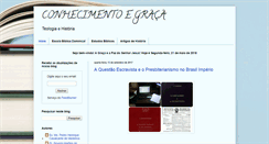 Desktop Screenshot of conhecimentoegraca.blogspot.com