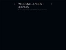 Tablet Screenshot of mcdonnellenglish.blogspot.com