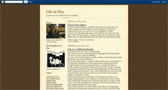 Desktop Screenshot of lifeinhay.blogspot.com