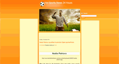 Desktop Screenshot of hotsportsnews24hours.blogspot.com
