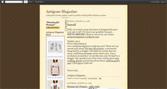 Desktop Screenshot of antigonemagazine.blogspot.com