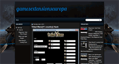 Desktop Screenshot of gamesextensionseuropa.blogspot.com