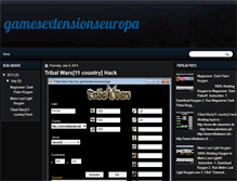 Tablet Screenshot of gamesextensionseuropa.blogspot.com