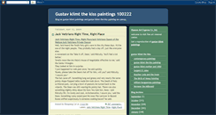 Desktop Screenshot of gustav-klimt-the-kiss.blogspot.com
