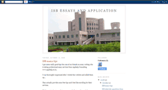 Desktop Screenshot of isbapplication.blogspot.com
