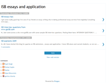 Tablet Screenshot of isbapplication.blogspot.com