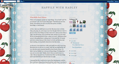 Desktop Screenshot of happilywithhadley.blogspot.com