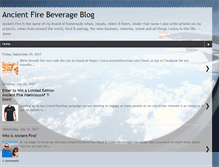 Tablet Screenshot of ancientfirewineblog.blogspot.com