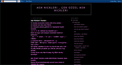 Desktop Screenshot of cok-guzel-msn-nickleri.blogspot.com