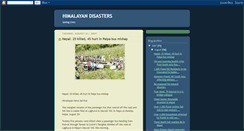 Desktop Screenshot of himalayandisasters.blogspot.com