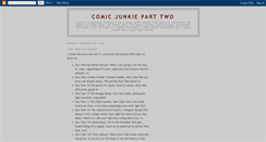 Desktop Screenshot of comicjunkieparttwo.blogspot.com