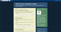 Desktop Screenshot of instructorcertification.blogspot.com