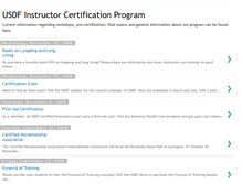 Tablet Screenshot of instructorcertification.blogspot.com