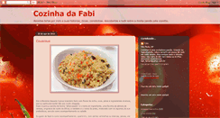 Desktop Screenshot of cozinhadafabi.blogspot.com