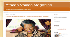 Desktop Screenshot of africanvoicesmag.blogspot.com