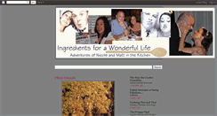 Desktop Screenshot of ingredientsforawonderfullife.blogspot.com