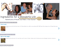 Tablet Screenshot of ingredientsforawonderfullife.blogspot.com