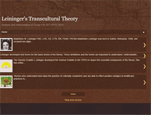 Tablet Screenshot of leiningertheory.blogspot.com