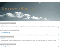 Tablet Screenshot of borrowedmuse.blogspot.com