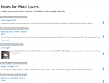 Tablet Screenshot of notesforwordlovers.blogspot.com