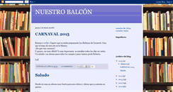 Desktop Screenshot of nuestrobalcon.blogspot.com