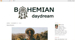 Desktop Screenshot of bohemiandaydream.blogspot.com