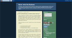 Desktop Screenshot of nevermindthebusiness.blogspot.com