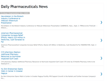 Tablet Screenshot of daily-pharmaceuticals-news.blogspot.com