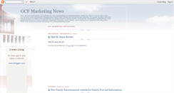 Desktop Screenshot of gcfmarketingnews.blogspot.com