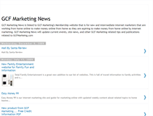 Tablet Screenshot of gcfmarketingnews.blogspot.com