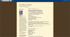 Desktop Screenshot of divamomsmeals.blogspot.com